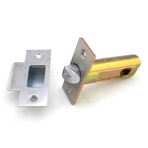 Kawaguchi Giken J-Lever, Empty Lock, Oval Seat, Residential Indoor Lever Handle, 50mm Backset, JL-24-1K-Br, Brown