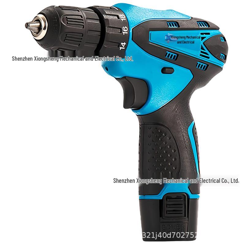 Dual-Battery Lithium Electric Drill Set - Pistol Grip, DIY Impact Drill with Charger for Home Use