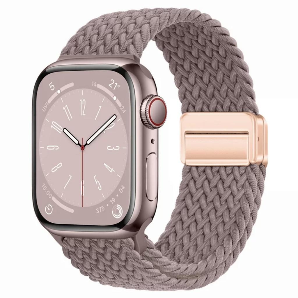 Nylon Braided Band Strap Compatible For Apple Watch S10 46mm 44mm 40mm 45mm 49mm 41mm 38mm iWatch Series Se 10 7 3 5 6 8 9 Ultra