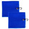2Pcs Microfiber Yoga Towel Fitness Workout Running Sweat Absorbent Towel Sport AccessoriesRoyalblue