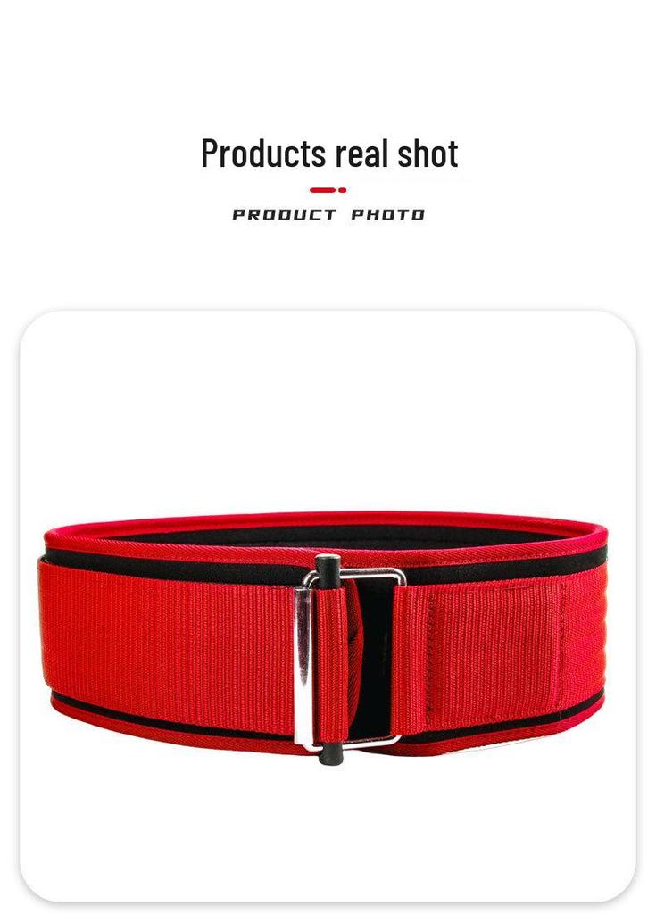 Cinturón Lumbar de Soporte para Levantamiento de Pesas con Hebilla de Autocierre - Equipo Protector de EVA para Entrenamiento de Fuerza y Peso Muerto