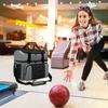 Bowling Bag for 2 Balls Portable Bowling Tote Bag with Padded Ball Holder for Double Ball and Pair
