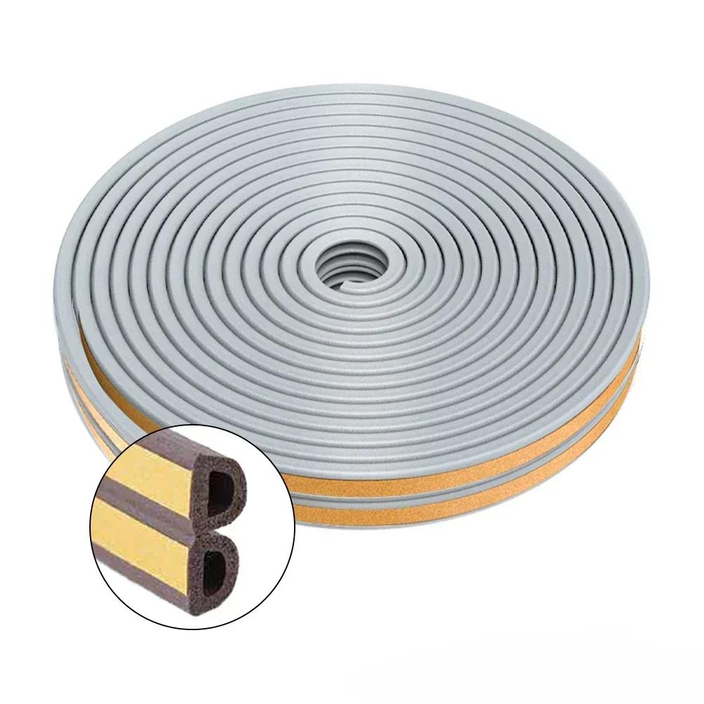 5M/10M Door Window Seal Strip DIEP Self-adhesive Acoustic Foam Sealing Strip Tape Insulation Windproof Rubber Weatherstrip
