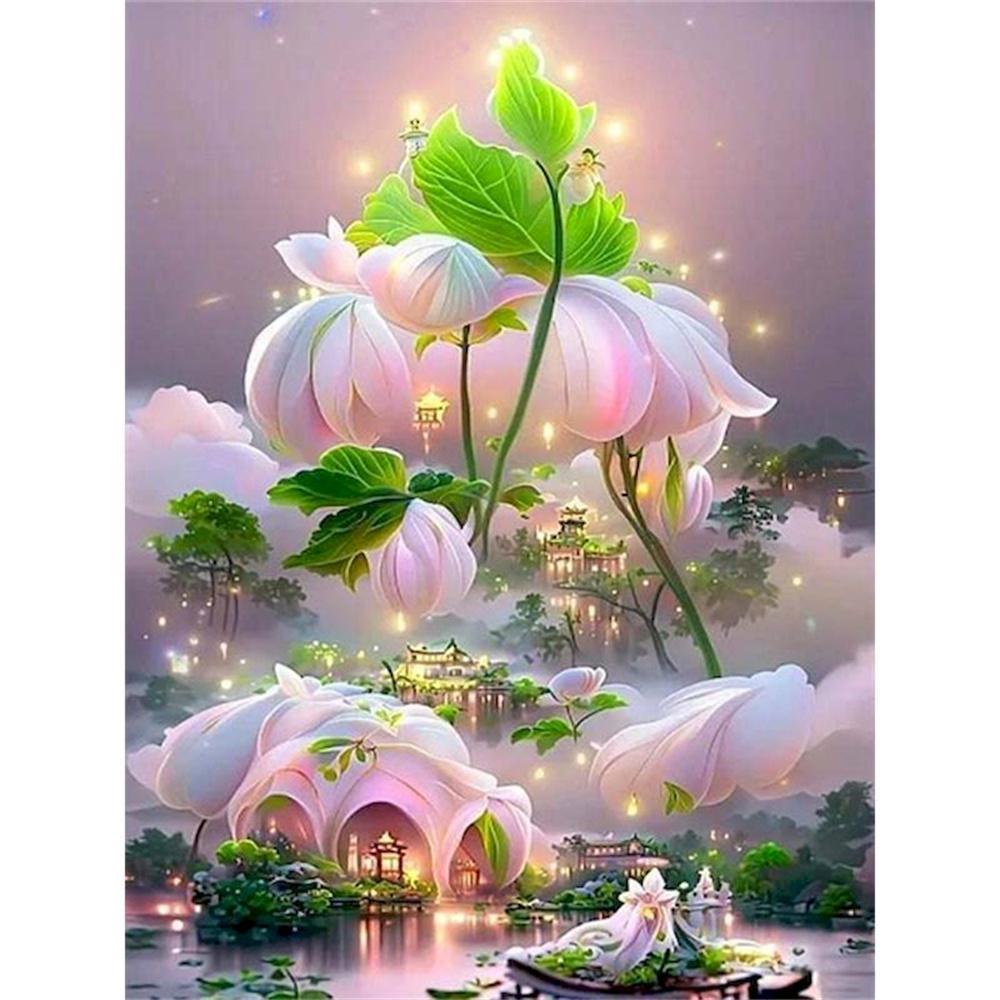 

Полная алмазная вышивка пейзаж вышивка крестом наборы DIY алмазная мозаика сад стразы картины подарок декоративная картина Round 20x30cm