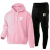 Men's Casual Autumn/Winter Hooded Set - Trendy Plus Velvet Hoodie & Sweatpants Two-Piece Set