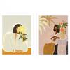 Arty Guava The Chrysanthemum Waiting Framed Print Set  (Pack of 2)