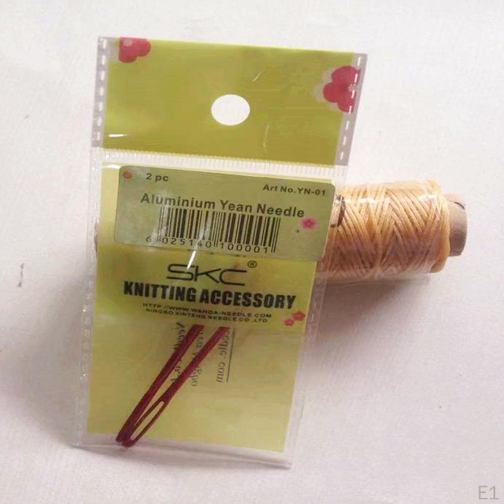 2 Pieces. Aluminum Darning Sewing Lacing Woolen