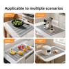 Quick-drying Kitchen Drying Mat Non-slip Countertop Protector Silicone Drain Pad Multi-functional Prevents Water Build Up