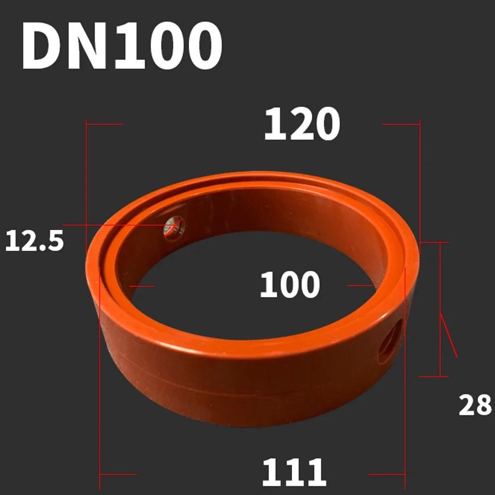 Red 29/38/63/76/89mm DN22/25/32/40/50/65/80/100/125/150VQM Food Grade Sanitary Slicone Seal Gasket Butterfly Valve Homebrew