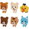 Kawada Nano Block Mini Nano Rilakkuma Vol.3 Box Set 6 Pieces Collectible Building Toys