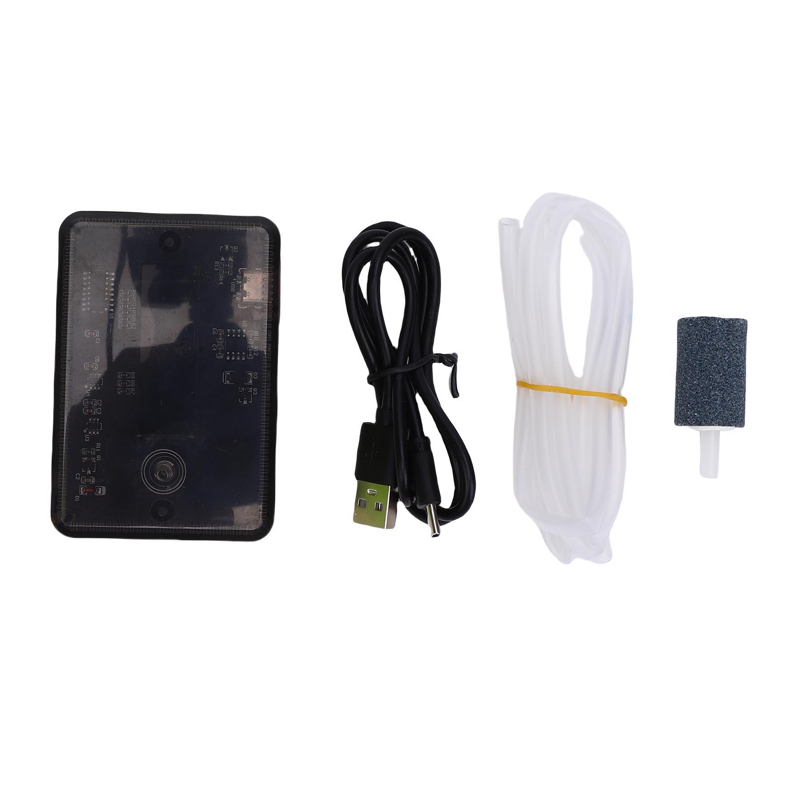 

Aquarium Oxygen Pump Low Noise Transparent Shell Portable Fish Tank Aerator Pump for Freshing Food Transportation кавовий