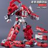 Disponibile Camion dei Pompieri Squadra di Trasformazione Combinato 6 in 1 Figura Trasformazione Action Figure Modello Robot Edizione in Lega Giocattolo Regalo