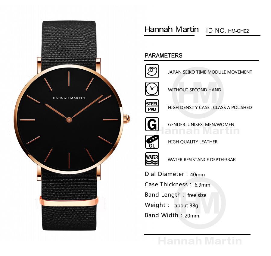 Men's Minimalist Waterproof Leather Strap Quartz Watch