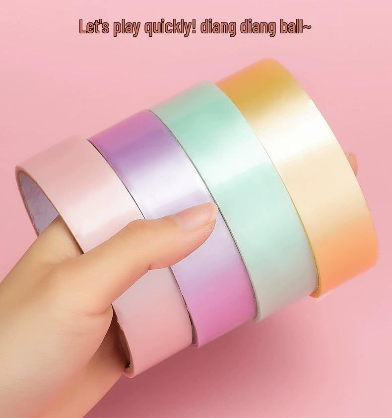 Large Decompression Sticky Ball Tape - Macaron Colors