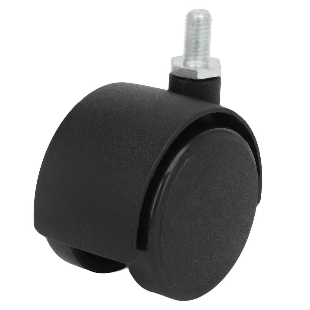 4pcs Swivel Caster Wheels 360 Degree Rolling Uniform Force Double Wheel Design Caster Wheels for Desks Cabinets Shelves