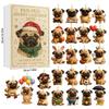 Animal Pet Blind Box Christmas Advent Ornaments - Acrylic Hanging Pendant Decorations for Christmas Tree, Collectible Holiday Gift