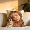 Hot Actress CChloe Grace Moretz Pillow Case Square DoubleSided Sofa Cushion Cover Bedroom Bedside Pillow
