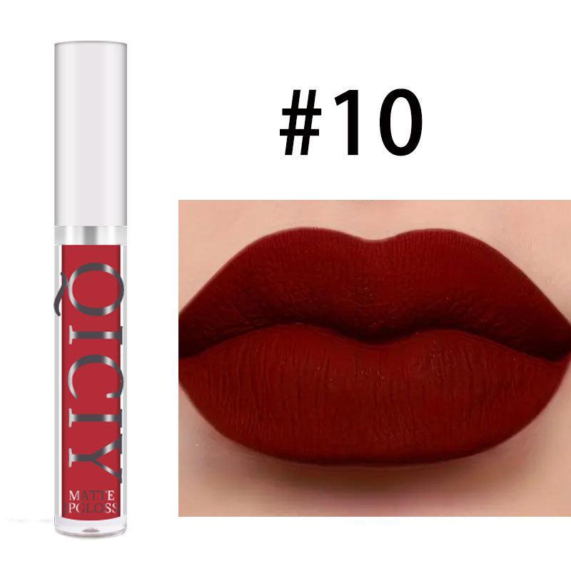 QICI Velvet Matte Lip Glaze Set - Non-Stick, New Makeup Essential