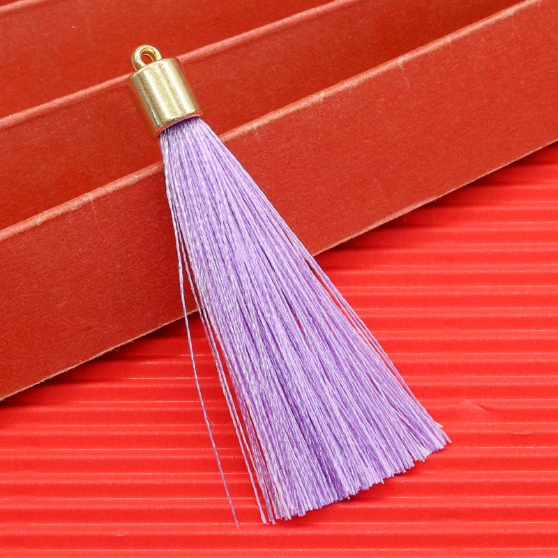 Gold Tassel Hat Pendant: 6cm Festive Spike for DIY Hair Ornaments, Earrings, or Bookmark Accessories.