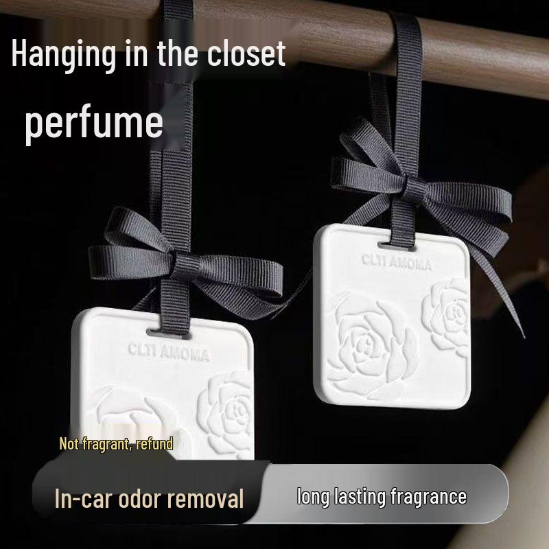 Square Camellia Scented Plaster Diffuser for Car Rearview Mirror Freesia Diffuser