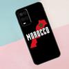 Marokko Karte Flagge Für Oppo A17 A77 A60 A74 A94 A54 A18 A38 A58 A78 A98 A40 A80 A16 A76 A96 A15 A57S Handyhülle