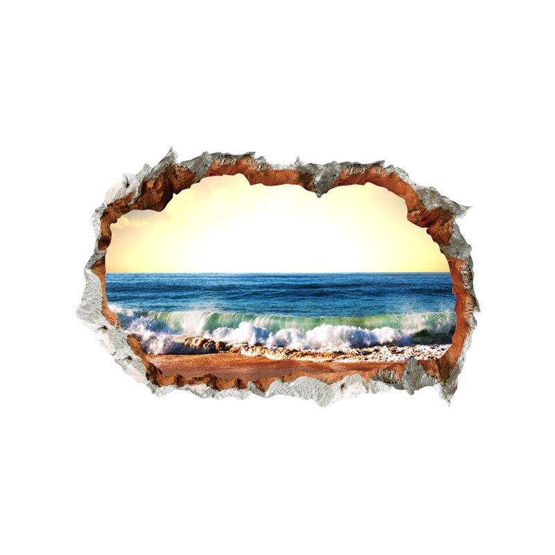 Decorative Painting Wall Sticker with 3D Holes for Home Waterproof Decor
