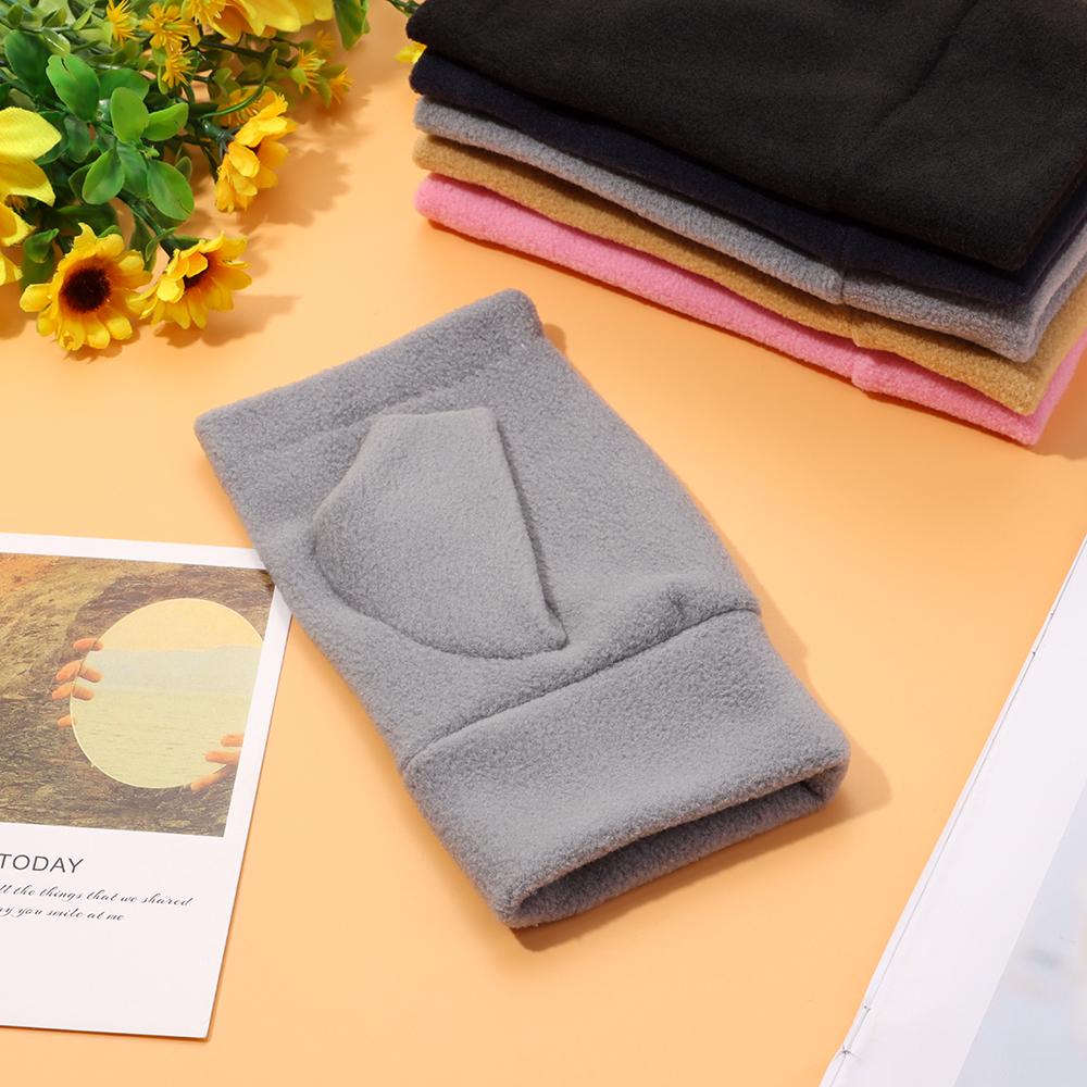 Windproof Fleece Touch Screen Fingerless Gloves Driving Gloves Warm Mittens Half Finger Gloves