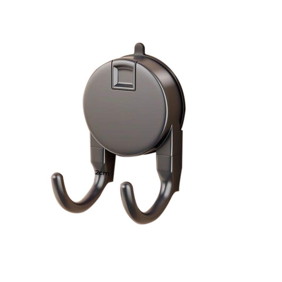 Removable Strong Suction Cup Hook for Coats, Hats, Towels, and More - No-Drill Adhesive for Bathroom or Door.