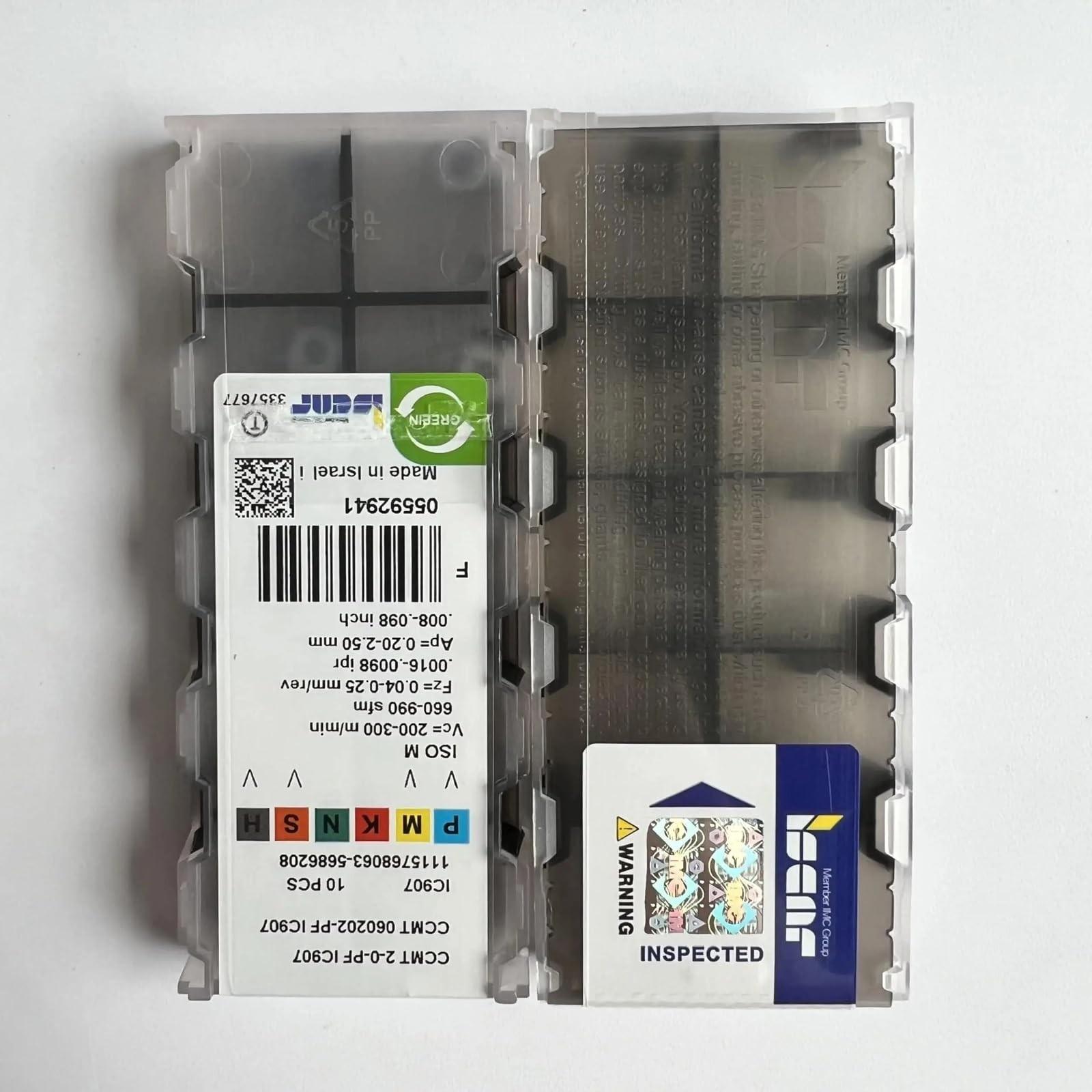 

ISCAR / CCMT060202-PF IC907 /Industrial indexable Carbide Inserts 10 PCS