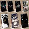 Black Cat Staring Eyes Case For Xiaomi Redmi Note 9 10 11 12 13 Pro Plus 9S 10S 11S 12S Redmi 12 10C 9C 13C Coque