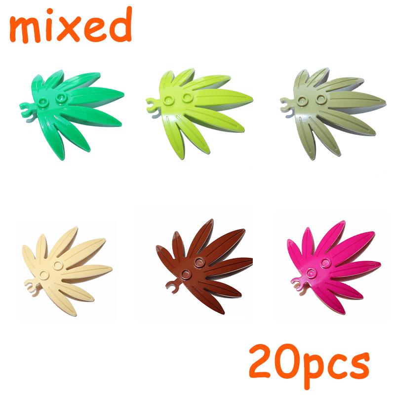 Plants Accessories MOC City Pine Tree Branch Bush Grass Flower Building Bricks 3741 4727 4728 6148 6255 30093 30176 33291