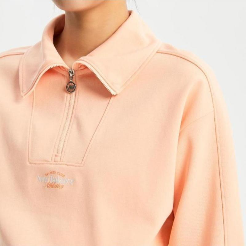 New Balance W Signature Semi Crop Half Zip Up sWeatshirt nbnce1W212 81  3010309