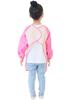 Wasserdichte Kinder-Schürze, Langarm-Schürze, Süßes Design für Mittagessen, Malen, Kindergarten und Vorschule, für Jungen und Mädchen, Alter 1-10, Rosa Herzpunkt
