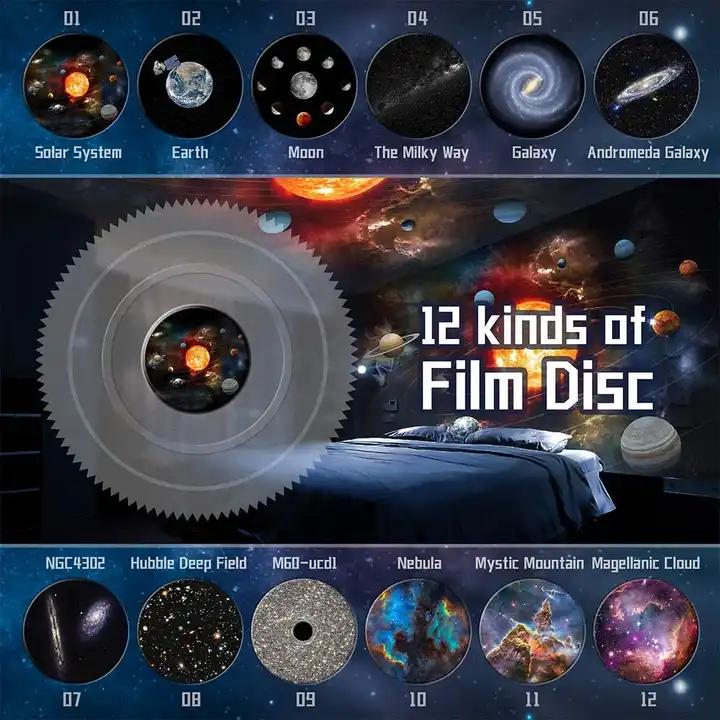 Hot Globe 13 in 1 Starry Sky Planetarium Projector Rotate Planetarium Lamp for Kids Bedroom Valentines Day Gift