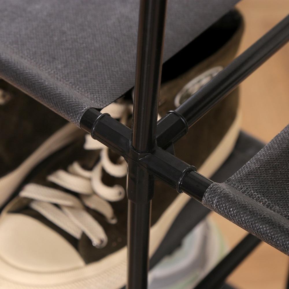 Simple Shoe Rack Detachable Non Woven Fabric Dual Color Shoe Shelf Multi-storey Organize Racks Home Floor Standing Shoes Rack