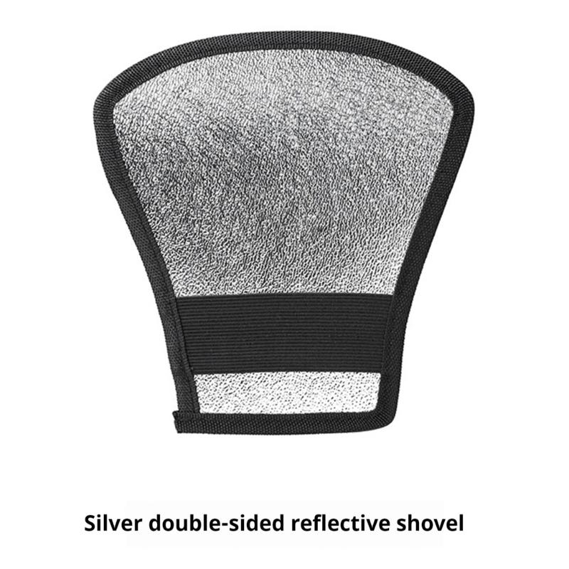 Adjustable Elasticity Strap Flash Diffuser Reflector Double Sided Bounce Reflector Photography Light Bounce Accessories