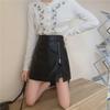 2023 Autumn/Winter High Waist PU Leather A-Line Skirt: Slim, Hip-Covering, Fashionable Korean Style