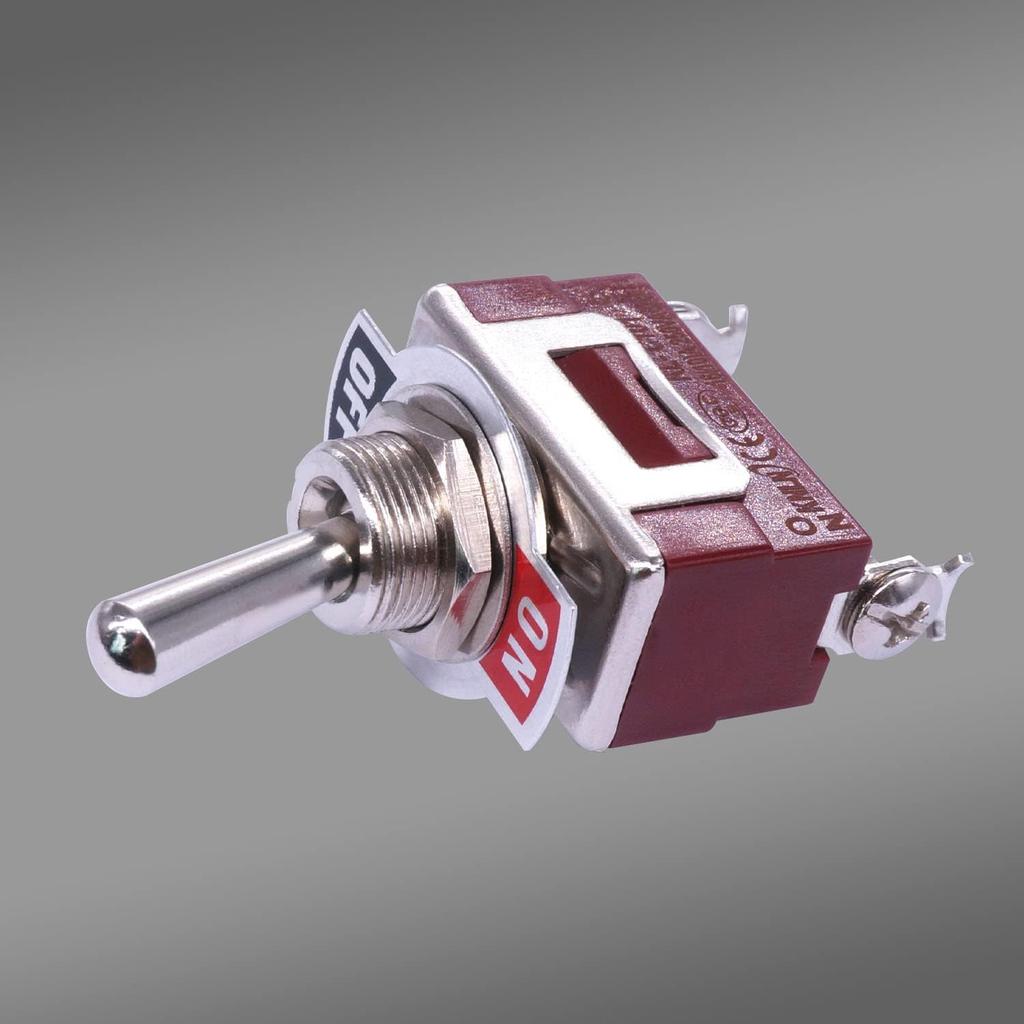 weideer 2Pcs Toggle Switch 12V 30A ON/Off 2 pin 2 Position SPST Waterproof Switch with Waterproof Cap Terminals for Auto Car Boat KL-C101