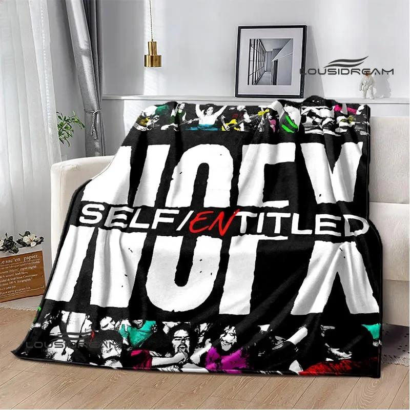Punk band N-NOFX Retro printed blankets children's warm blanket soft and comfortable blanket home travel blanket birthday gift