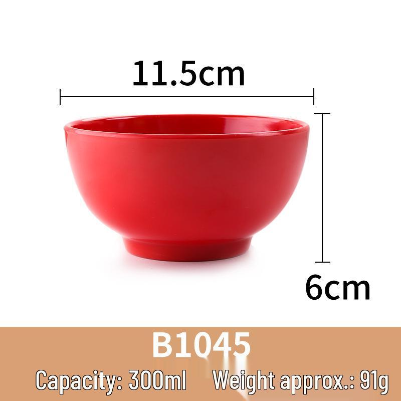A5 Melamine Small Bowl for Soups, Rice & Porridge - Ideal for Restaurants & Dining Halls.