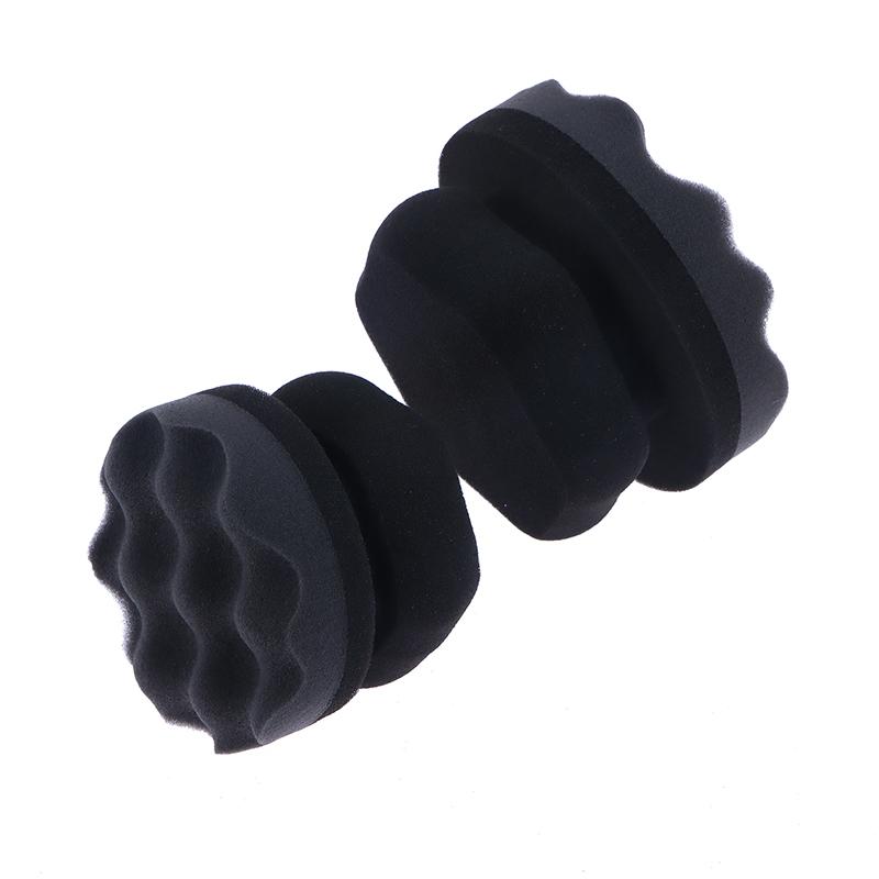 Round Washable Car Foam Sponge Reusable Tire Cleaner For Auto Washing Detailing Brush Tire Shine Hex Grip Dressing Applicator