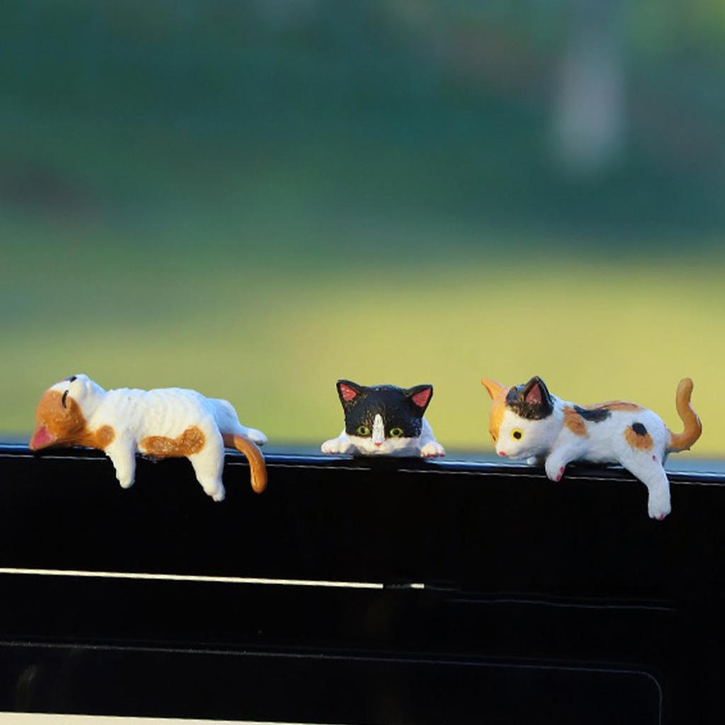 Cute Rearview Mirror Accessories, Cat Car Dashboard Decoration, Cat Cartoon Dashboard Decoration, Cat Car