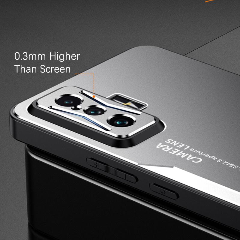 For Xiaomi Redmi K50 Gaming 5G/Poco F4 GT Case Matte Aluminium Alloy+TPU+PC Protective Cover