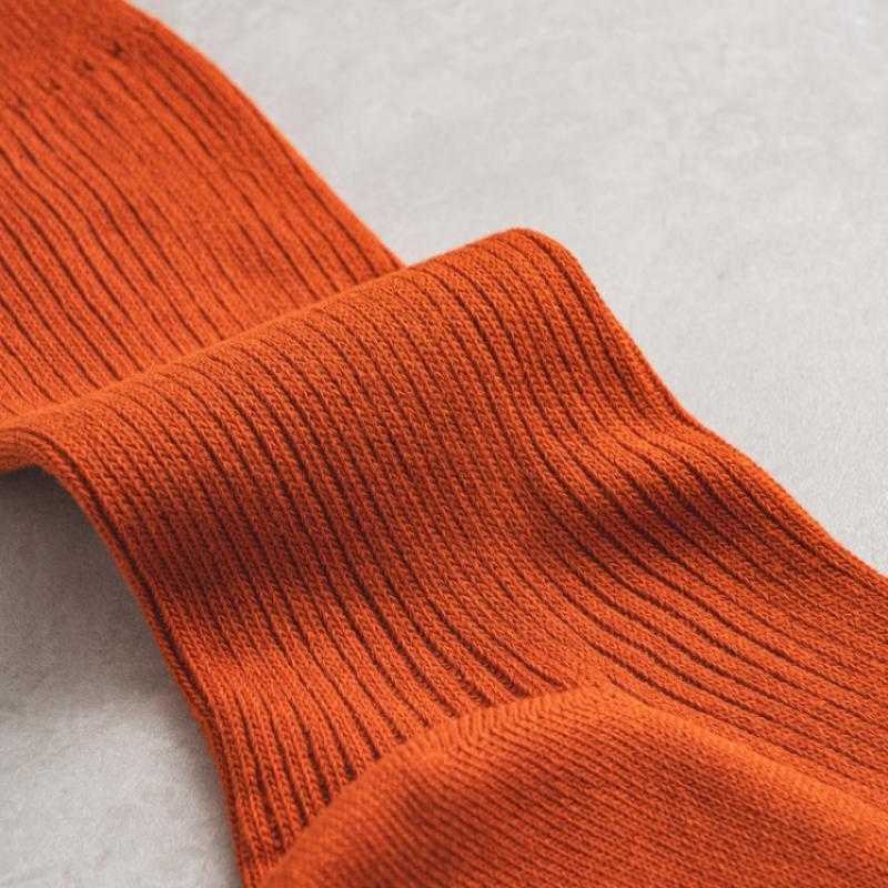 Monfoot Herr Ribbade Långhalsstrumpor Orange