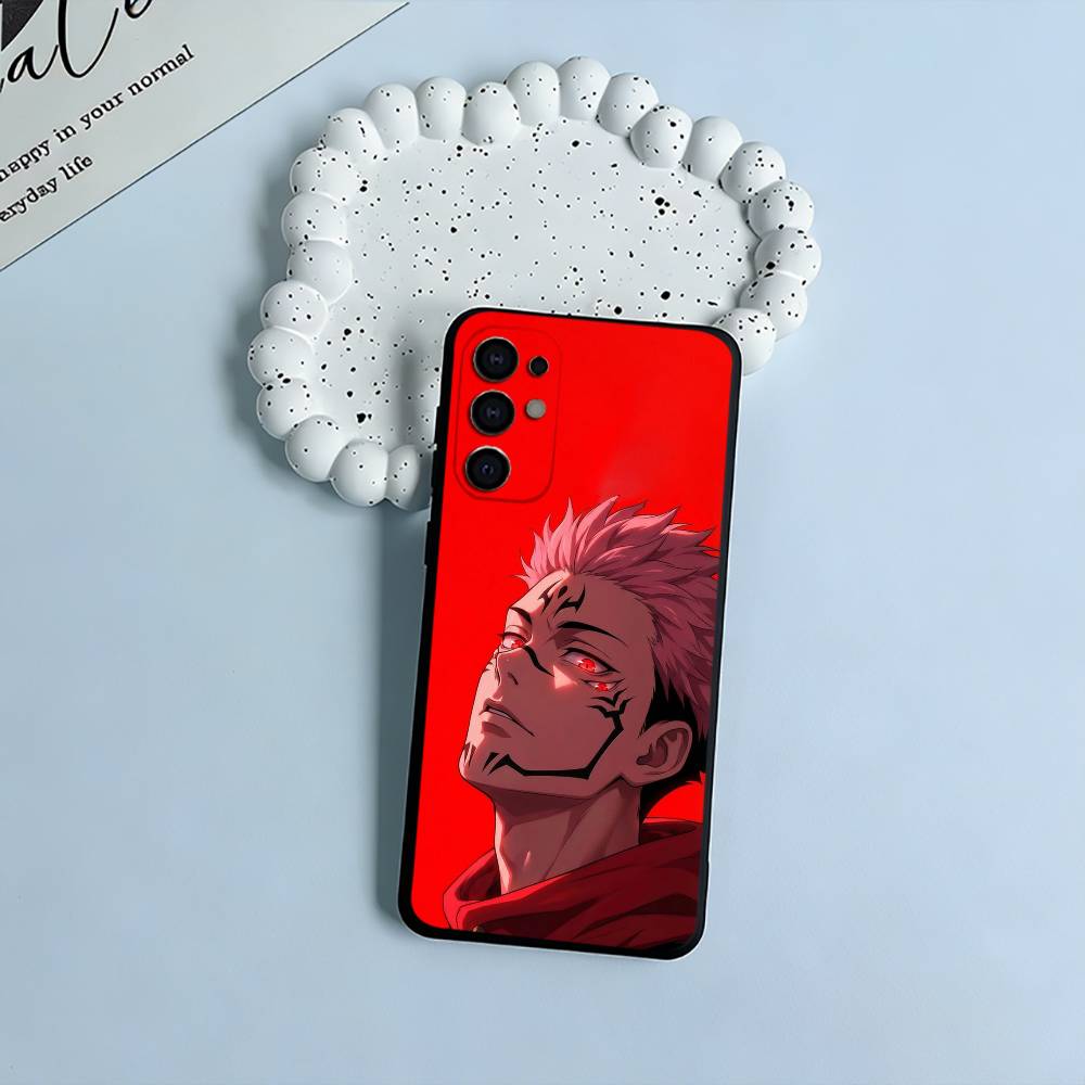 Anime main characters-Yuji Itadori Black Soft Silicone Phone Case for Samsung S25, S24, S21, S22, S23, S30, Ultra, S20, FE, Lite