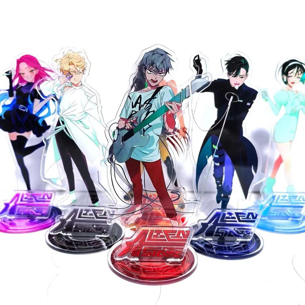 Kawaii Alien Stage Acrylic Stand Luka Mizi Room Decor Ivan Till Model Action Figure Desktop Ornaments Birthday Gift For Fans