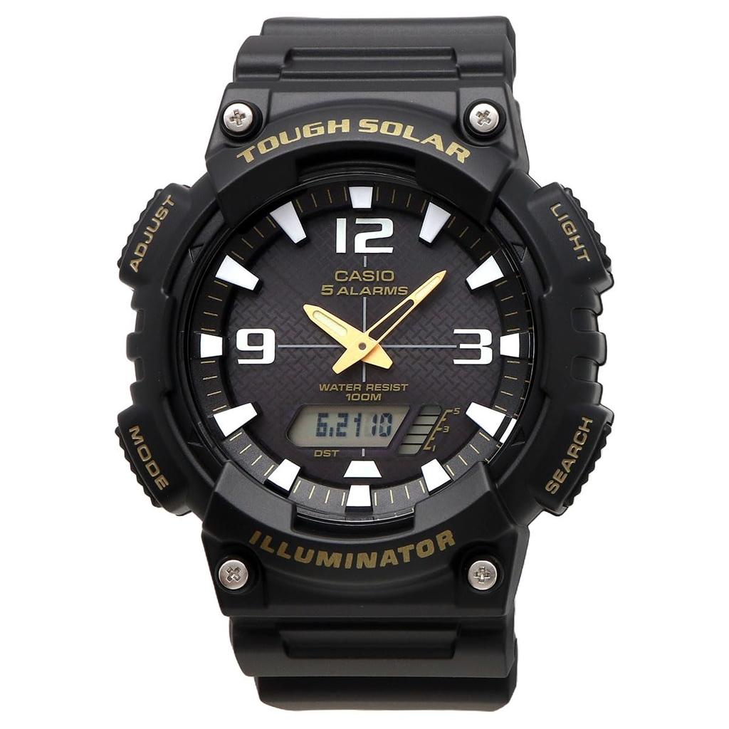 CASIO Tough Solar Quartz Watch Black Overseas Model [Casio] Analog-Digital AQ-S810W-1BV Men's [Used]