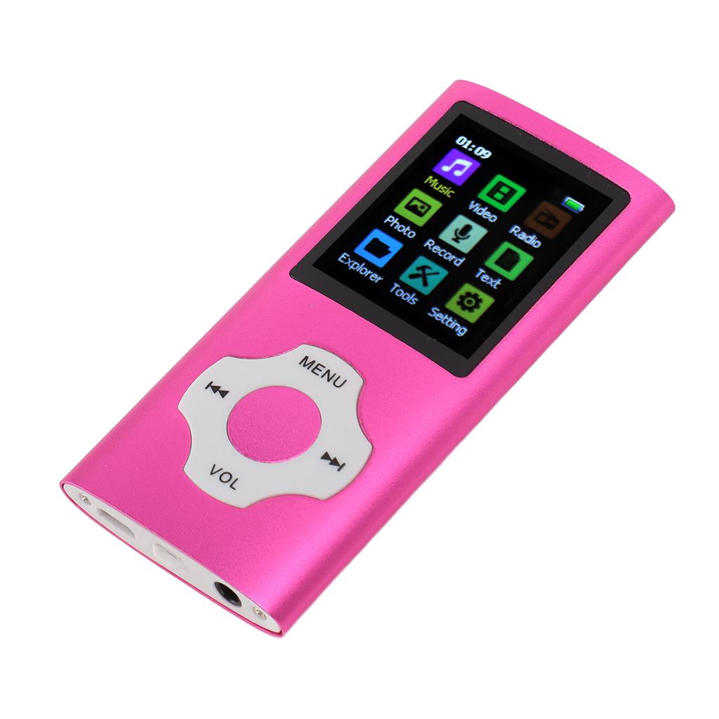 MP3 Player HiFi Lossless Rechargeable 1.8in TFT Screen Portable Music Player with Electronic Book Radio Recorder
