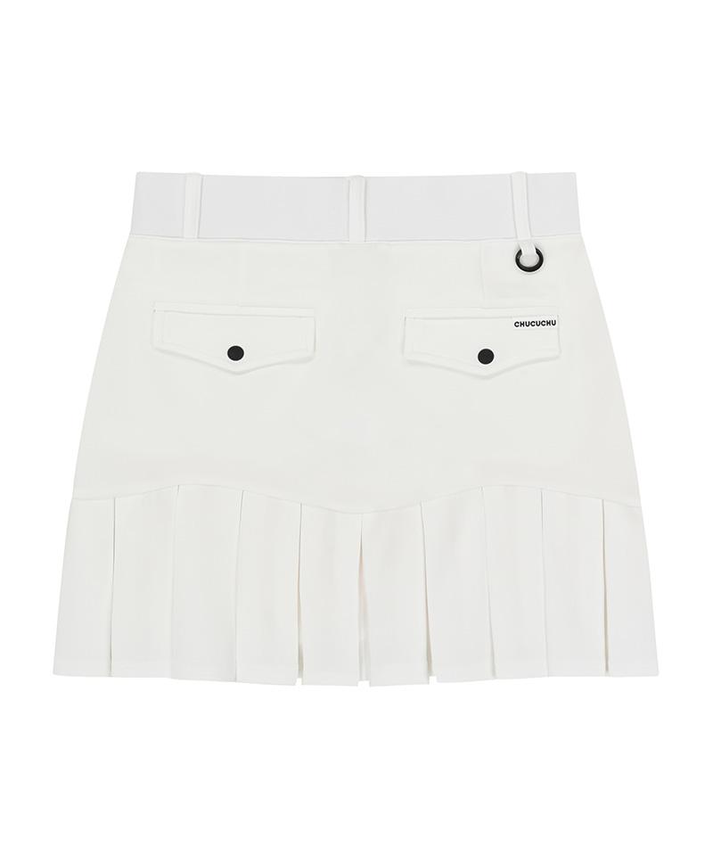 Chuku Chu Cbess-Sk008W Jersey Pleated Skirt