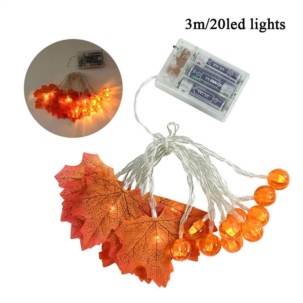 Thanksgiving For Indoor Outdoor Garden DIY Halloween Home Decor Lights String ornament Garland Lamp